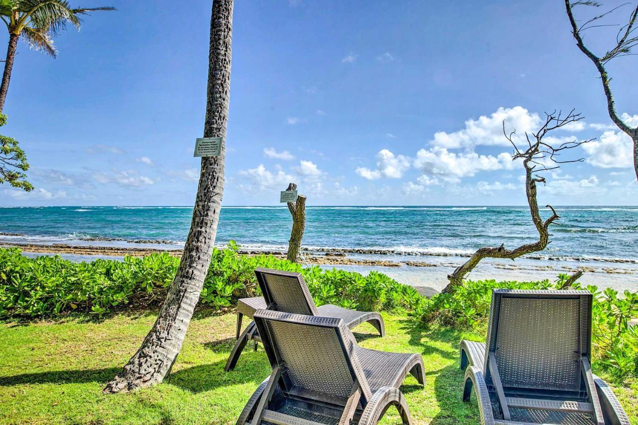 Waipouli Beachfront Condo With Balcony And Ocean Views Kapa'a Eksteriør bilde